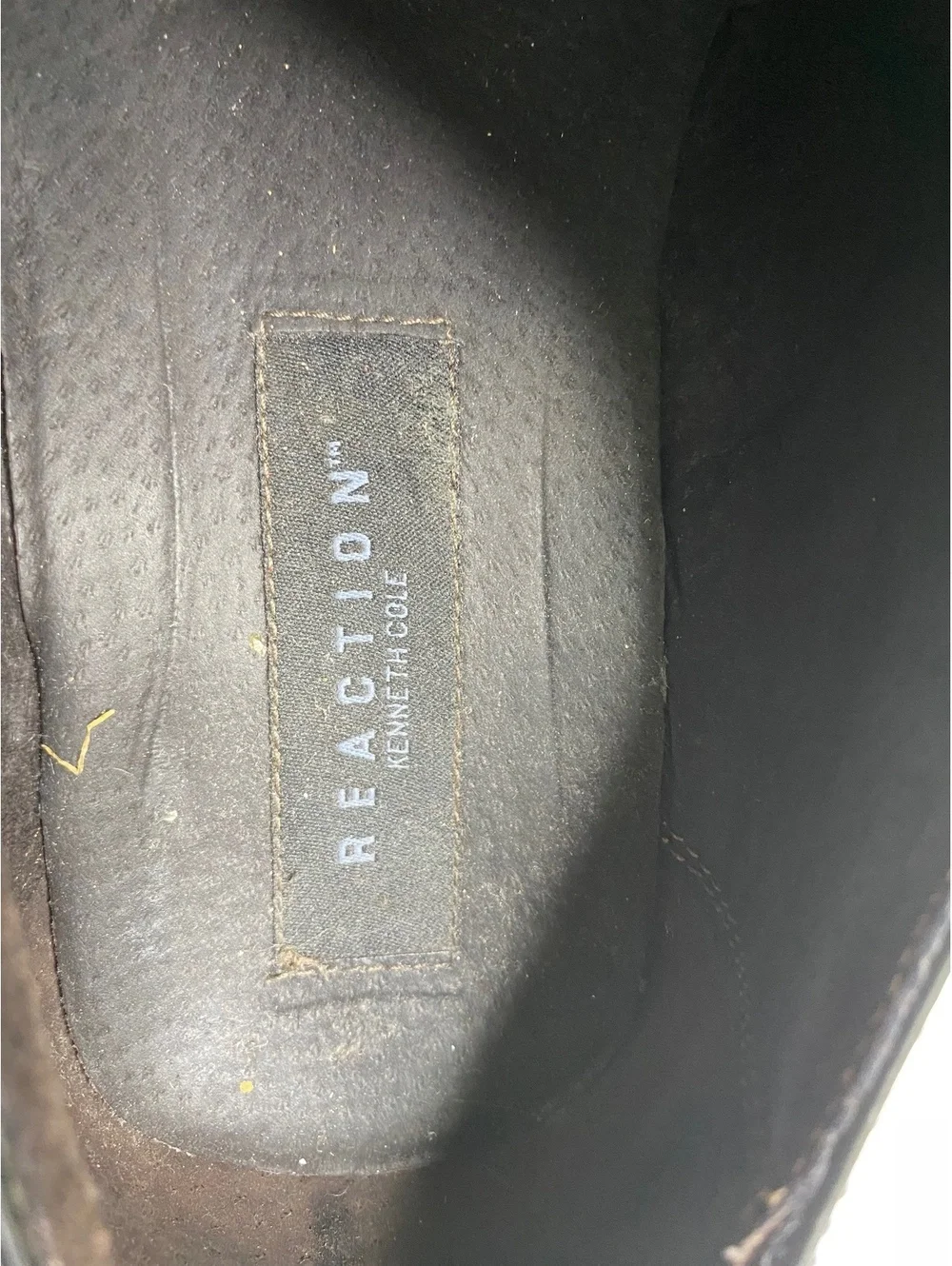 Reaction black leather dress shoes size 7
